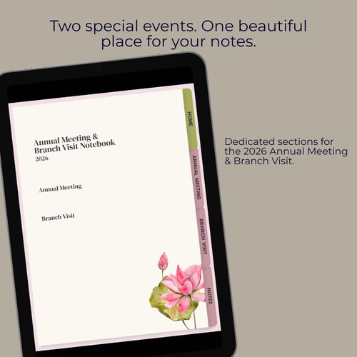 Annual Meeting & Branch Visit | 2026 Digital Notebook