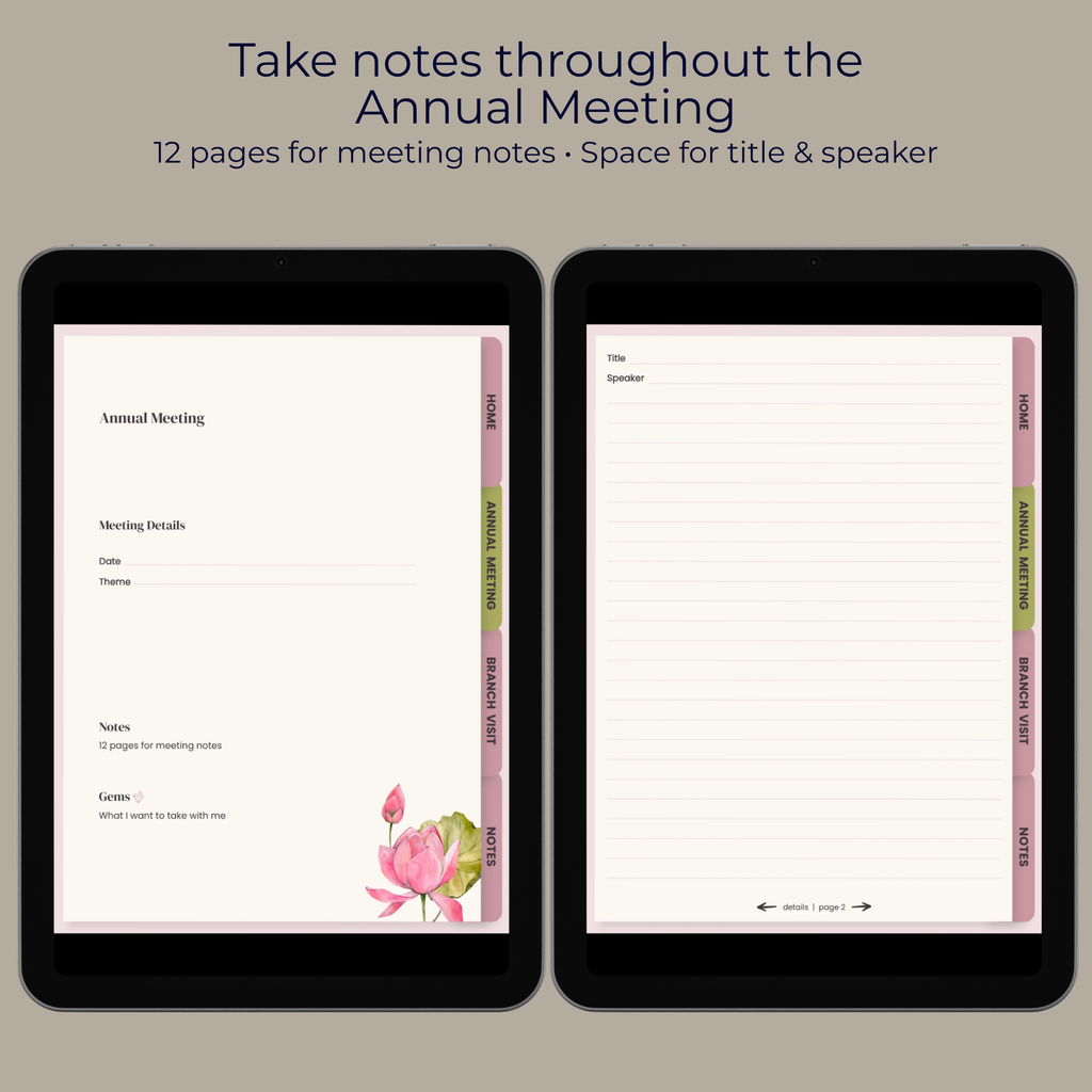 Annual Meeting & Branch Visit | 2026 Digital Notebook