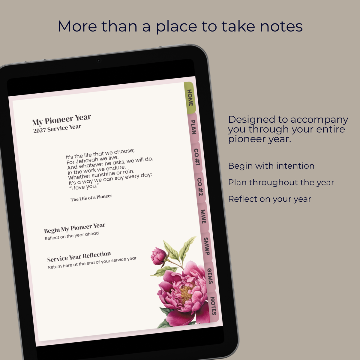 My Pioneer Year | 2027 Service Year Digital Notebook